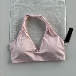 Oner Active SoftMotion Halter Neck Minimal Bralette Ballet Pink L